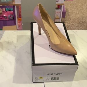 Nine West Tan Leather Heels